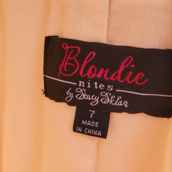 Pink Gold Prom Dress - Picture 2 of 6